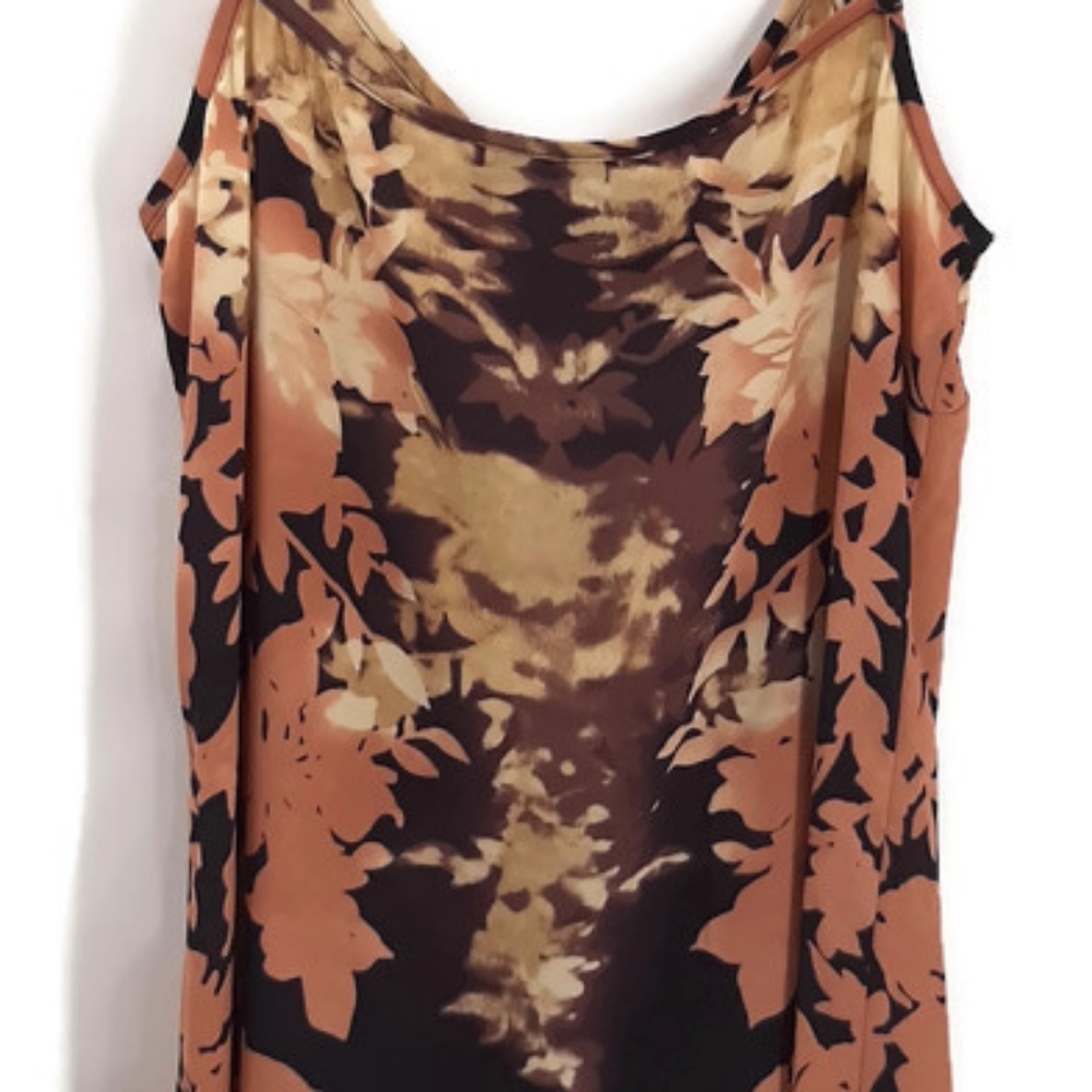CAbi Pink Sunset Shadow Floral Cami Tank Style 553 - Picture 9 of 10